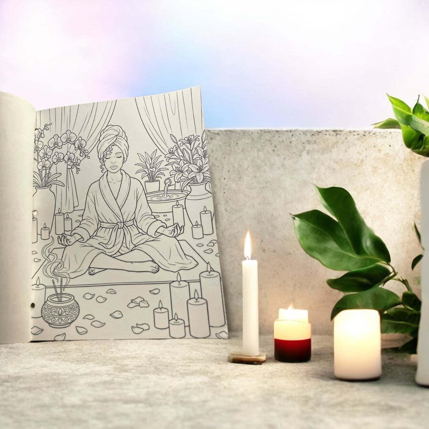 TT&D COLORING EXPERIENCE: PAGES OF CALM,LUXE AND INTENTIONAL SELF-CARE