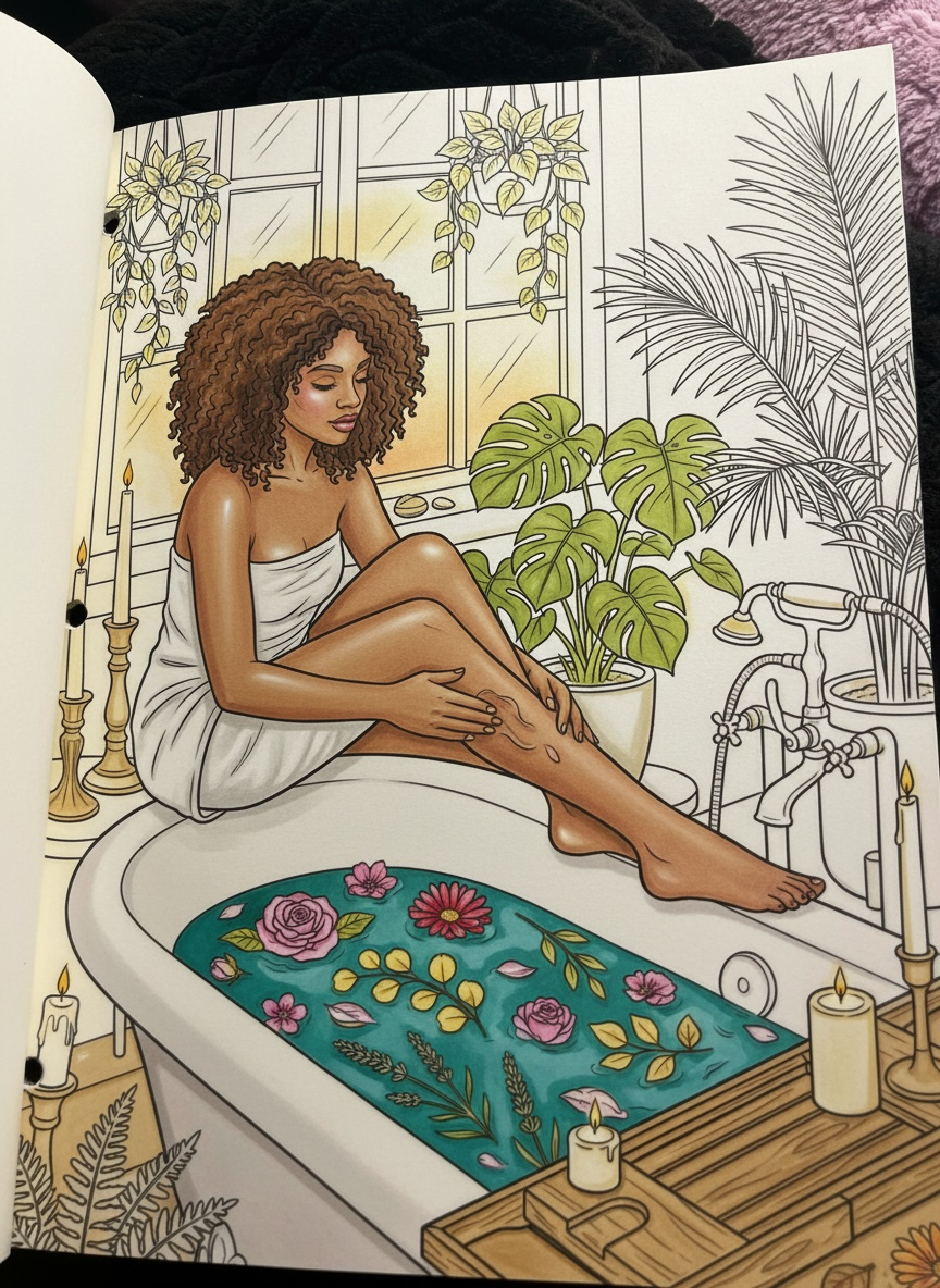 TT&D COLORING EXPERIENCE: PAGES OF CALM,LUXE AND INTENTIONAL SELF-CARE